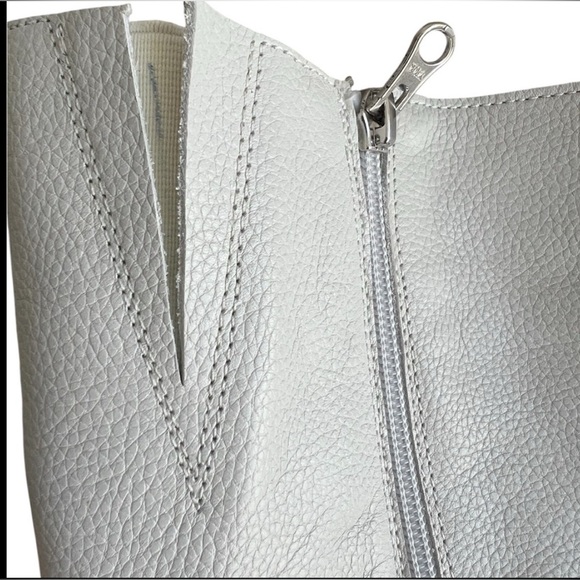 L’INTERVALLE Off White Leather Boots 41 / 10 women - Picture 7 of 16